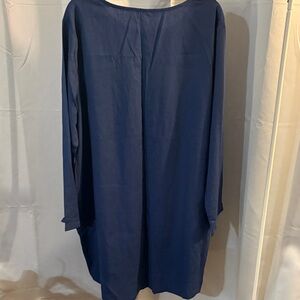 Stylish Navy Long Sleeve Dress